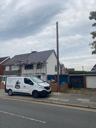 Completed roof replacement on Denebank Road in West Derby