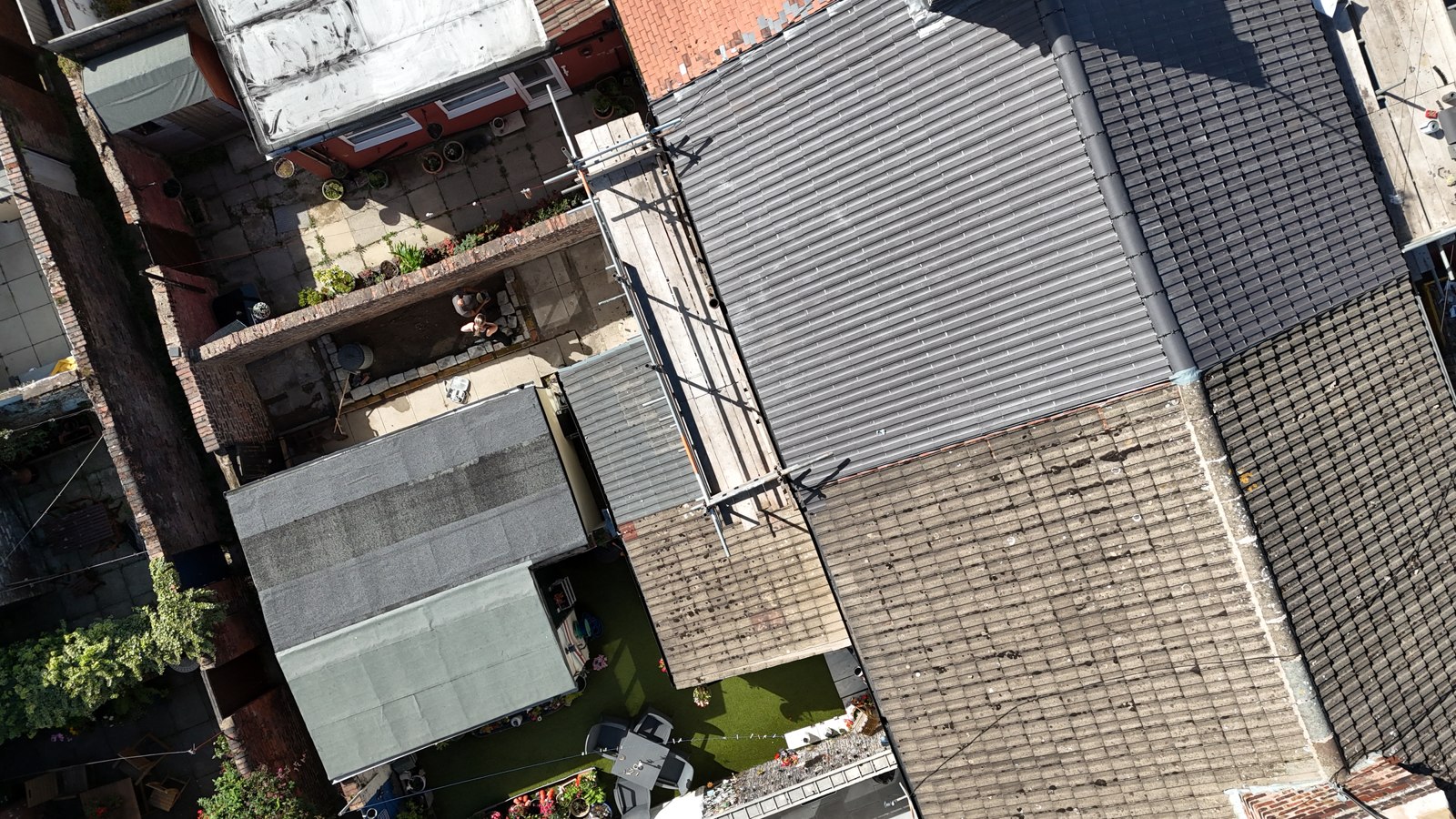 New tiled roof and chimney leadwork on Mount Street in Waterloo